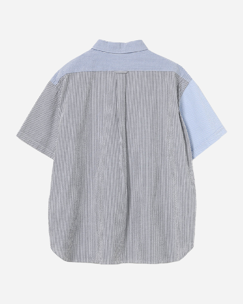 BEAMS BOY Seersucker Short Sleeve Shirt Blue 1301-0128-803-7518