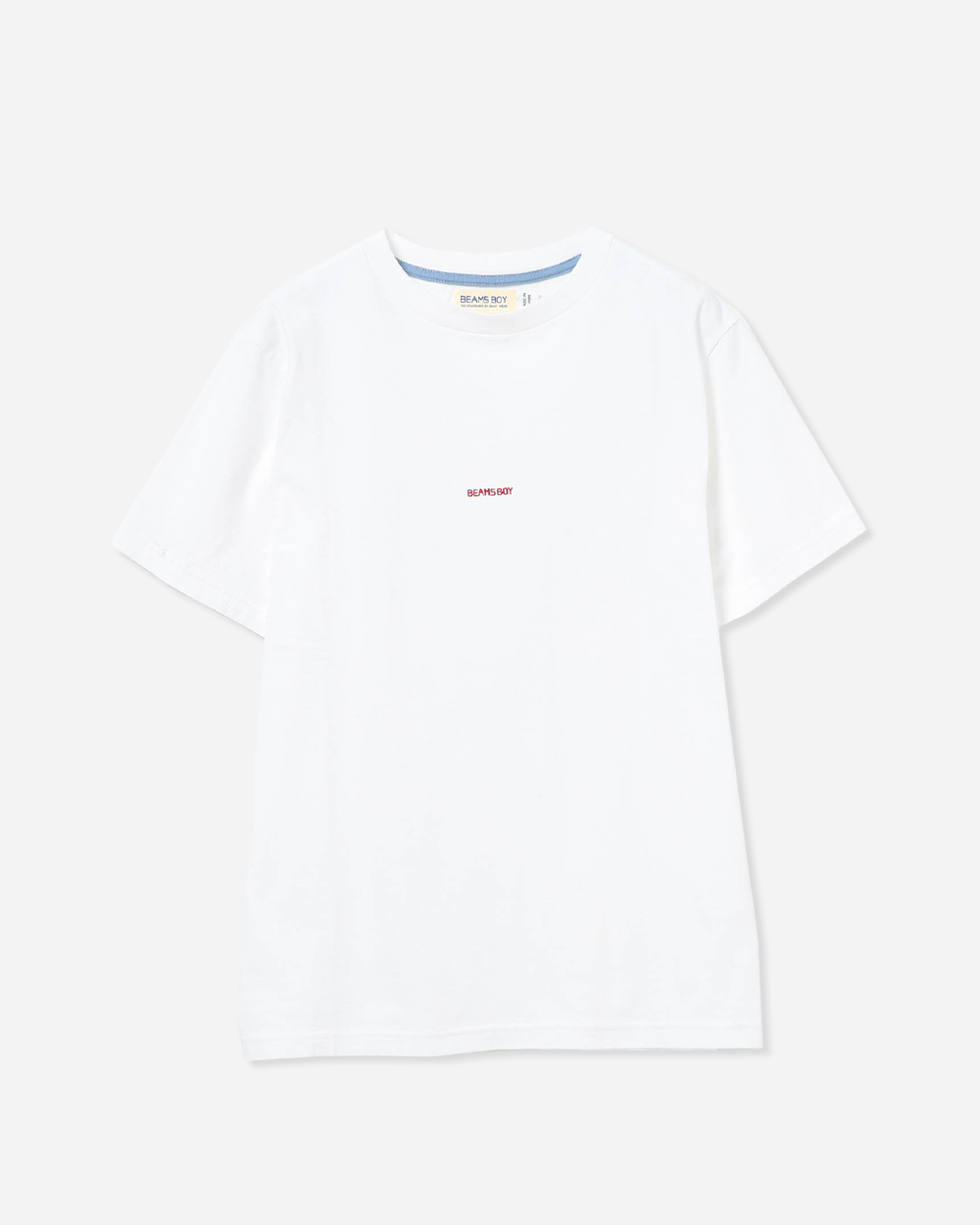 BEAMS BOY Embroidered Logo Crew Tee Off White 1304-0276-101-0520