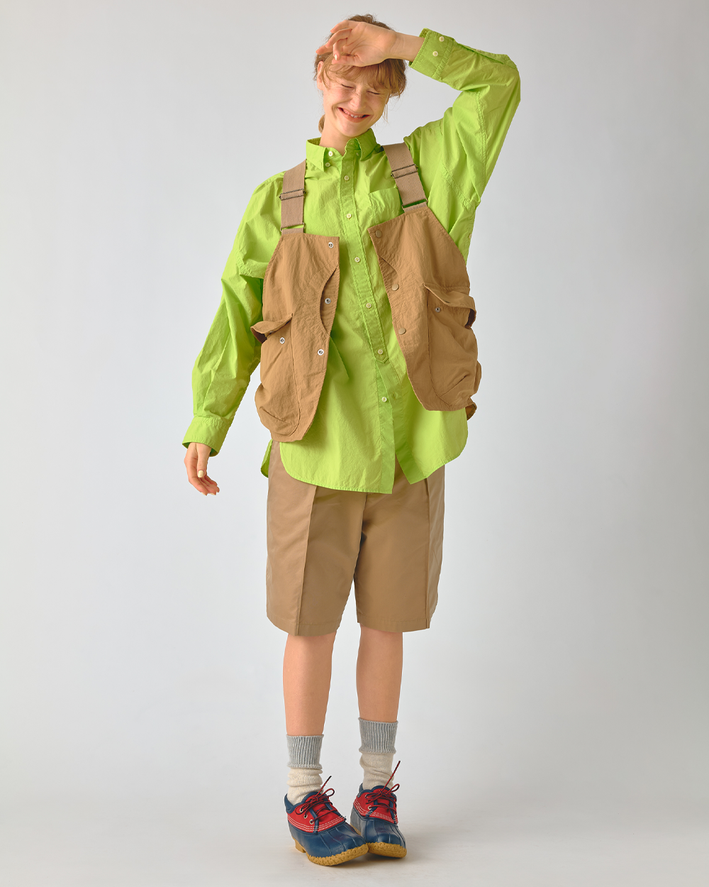 Beams Boy Chambray Shorts Olive 1325-0032-803-6718
BEAMS BOY Oversized Long Sleeve Shirt Mint Green 1311-0429-652-6018
BEAMS BOY PE Hunting Vest Beige 1306-0096-652-2088