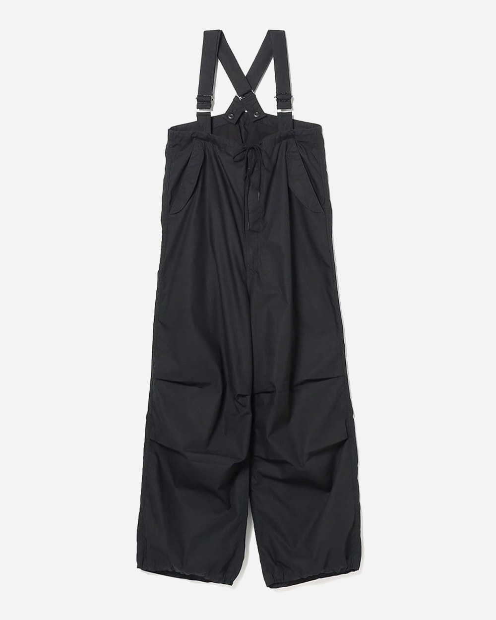 BEAMS BOY Army High Waist Convertible Overall Pants Black 1317-0076-791-1988