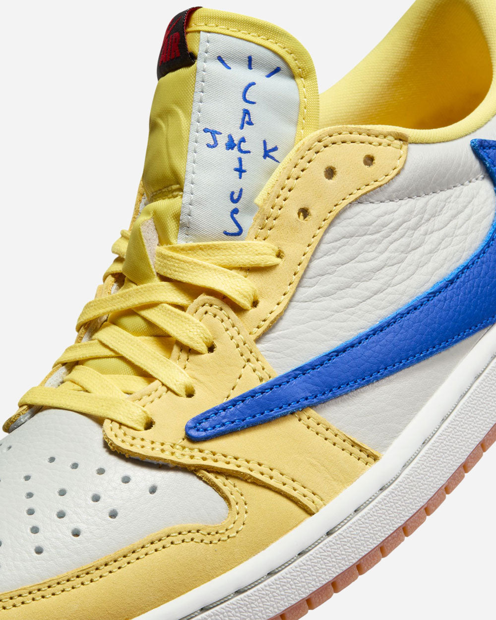 Travis Scott x Air Jordan 1 Low OG SP "Elkins" Canary/Racer Blue DZ4137-700