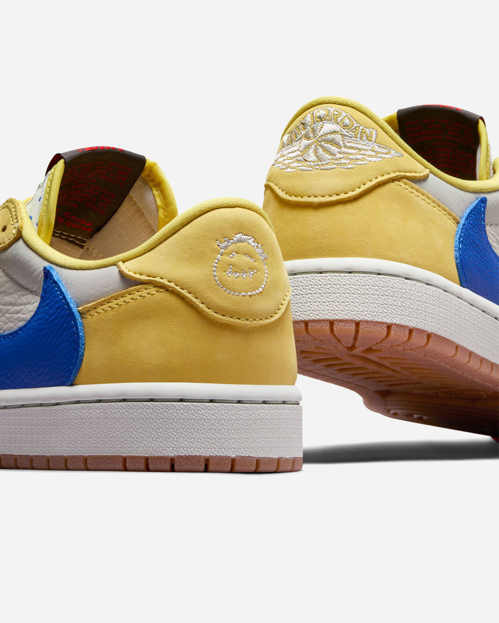 Travis Scott x Air Jordan 1 Low OG SP "Elkins" Canary/Racer Blue DZ4137-700