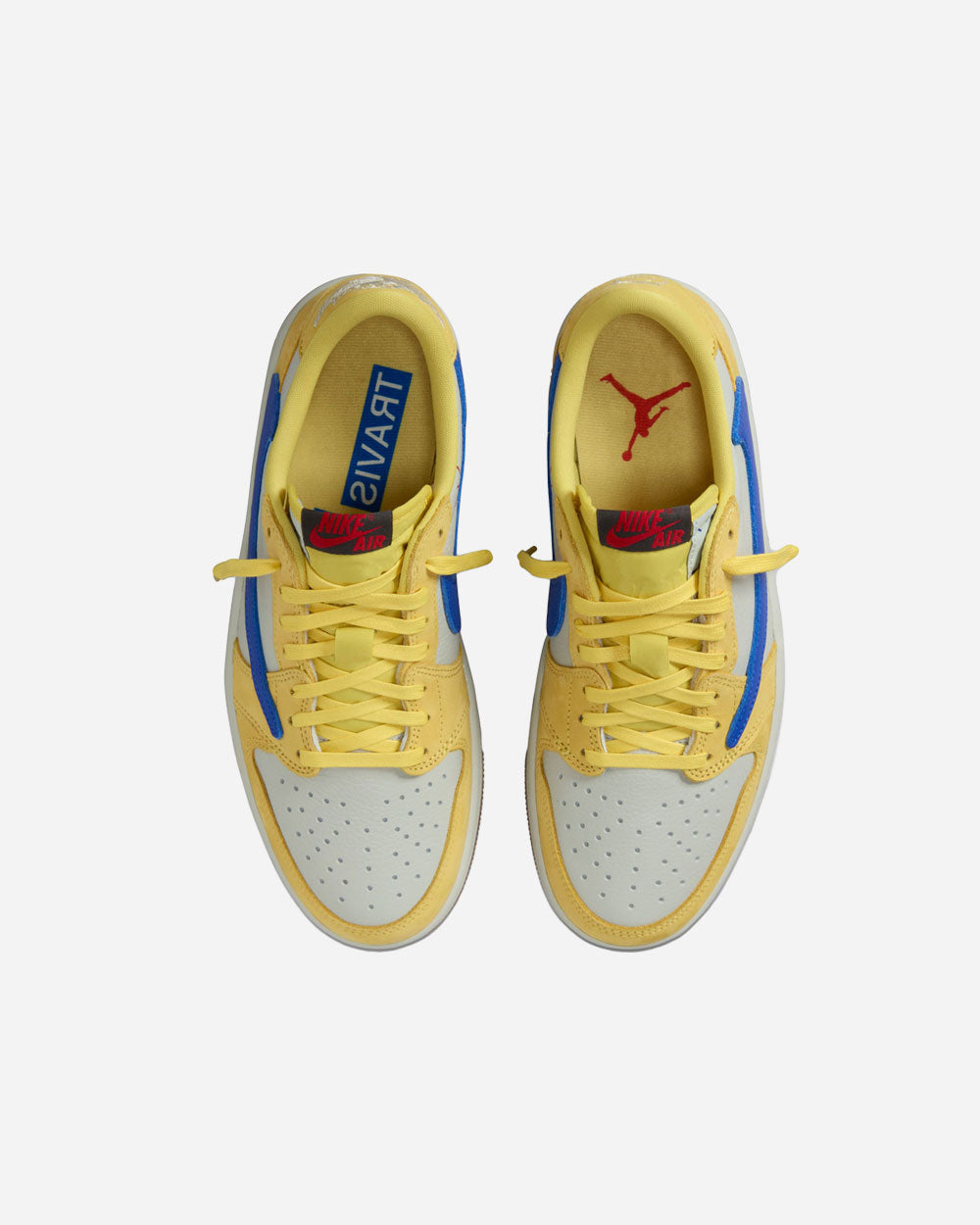 Travis Scott x Air Jordan 1 Low OG SP "Elkins" Canary/Racer Blue DZ4137-700