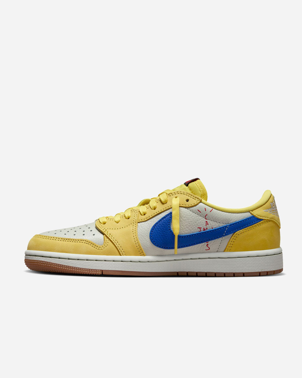 Travis Scott x Air Jordan 1 Low OG SP "Elkins" Canary/Racer Blue DZ4137-700