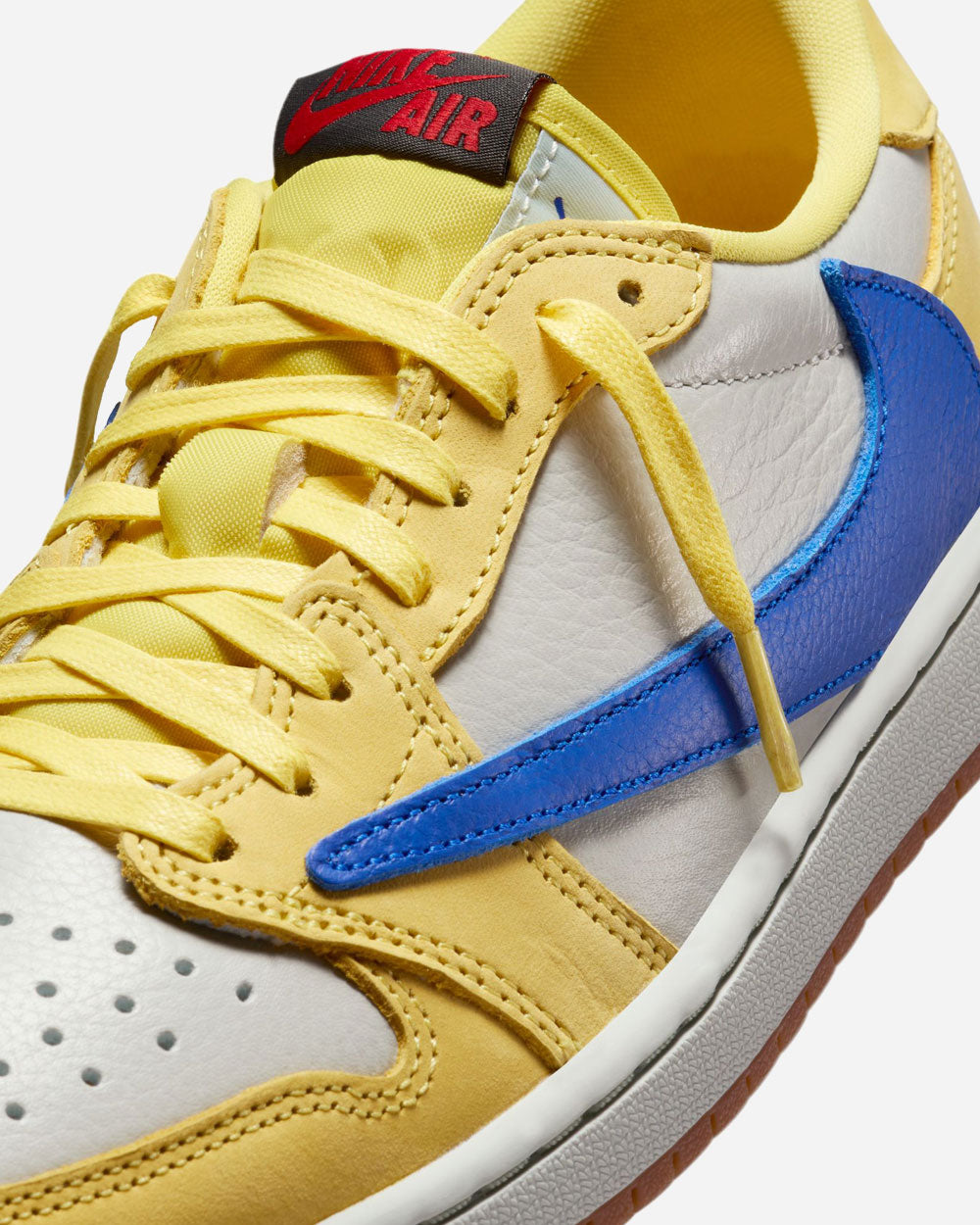 Travis Scott x Air Jordan 1 Low OG SP "Elkins" Canary/Racer Blue DZ4137-700