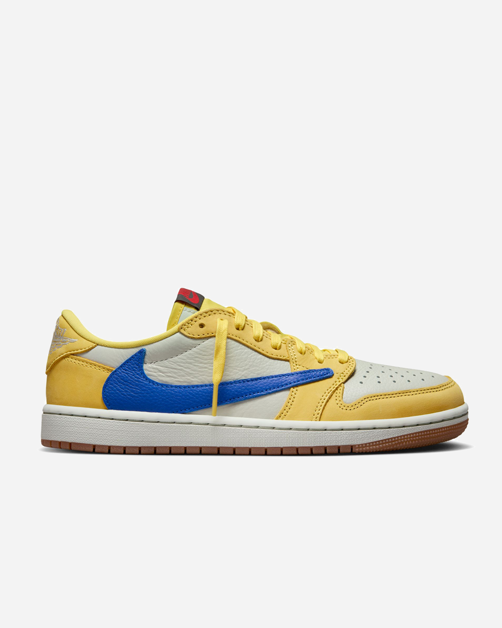 Travis Scott x Air Jordan 1 Low OG SP "Elkins" Canary/Racer Blue DZ4137-700