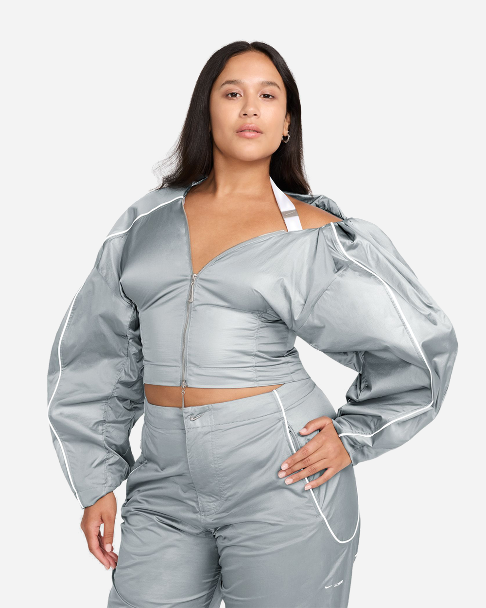 Jacquemus x Nike Track Jacket Particle Grey/White FV5689-073