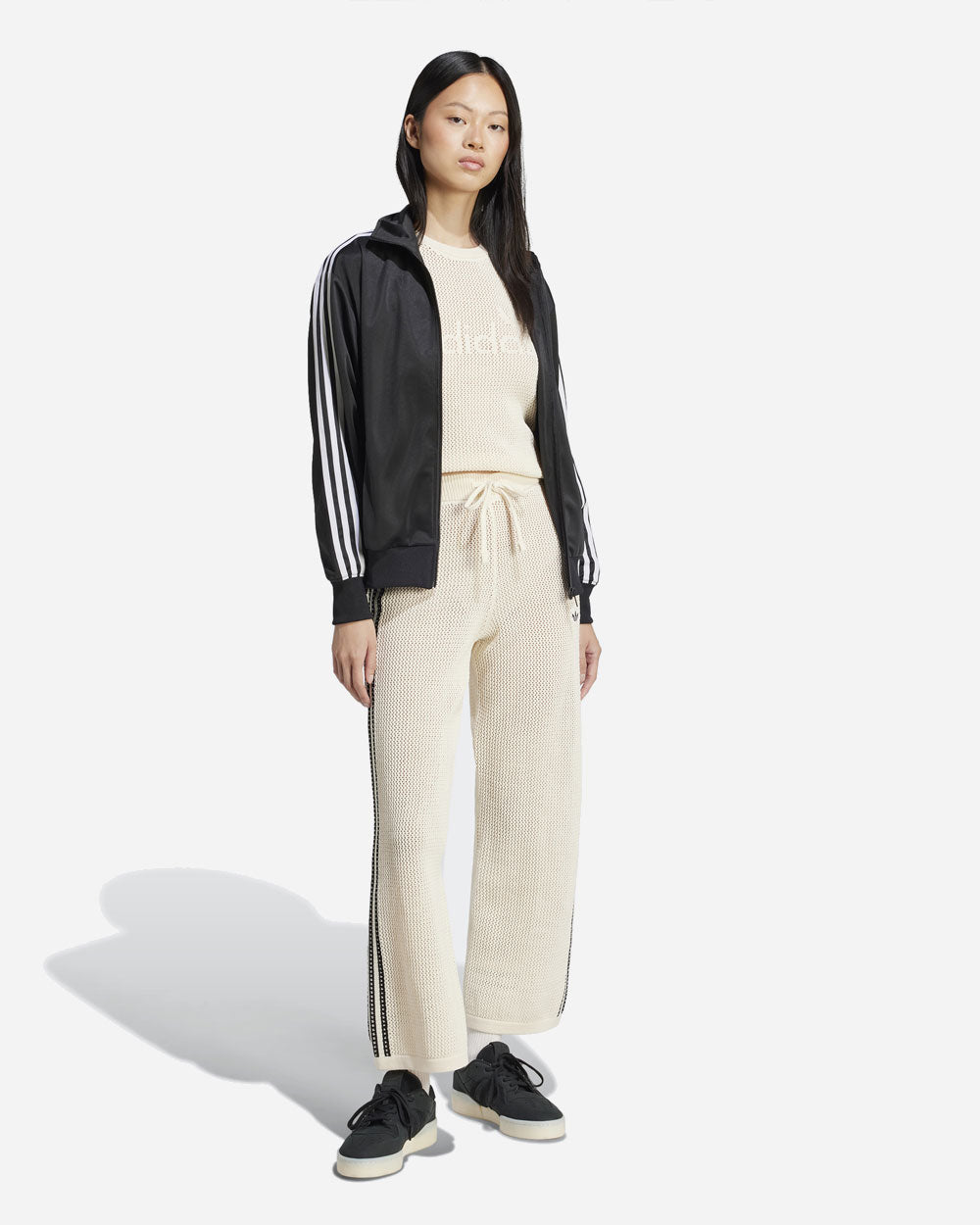 adidas Originals Crochet Track Pants Wonder White JD1080