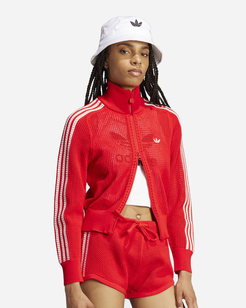 adidas Originals Crochet Track Top Scarlett JD1083