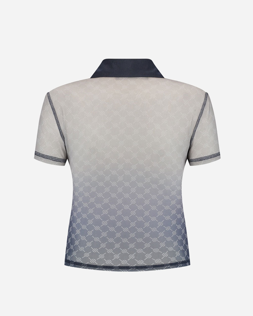 Daily Paper Mesh Monogram Polo Top Blue 2511088