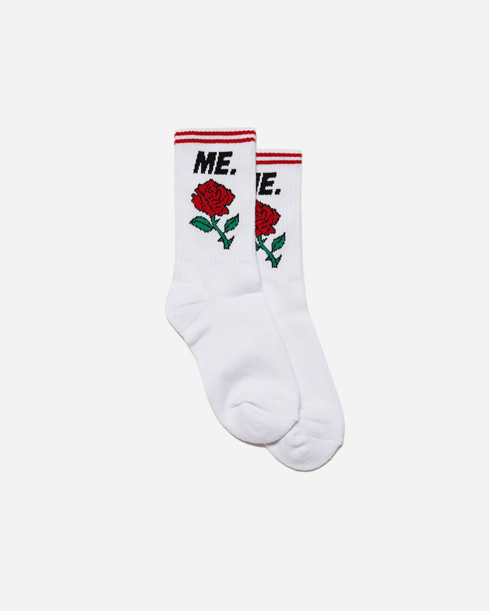 Melody Ehsani Me. Rose Socks White/Red ME000209WHITEOS