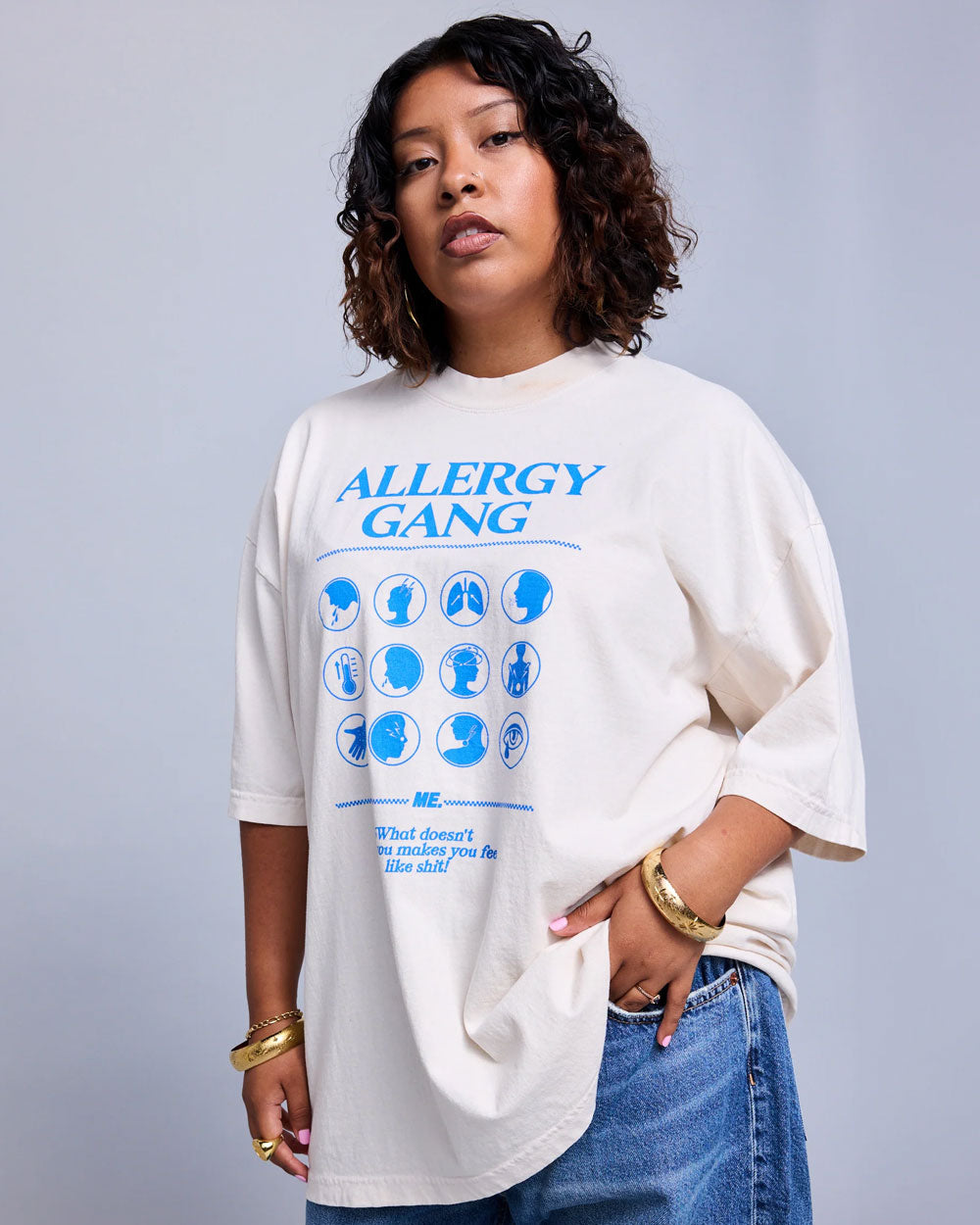 Melody Ehsani Allery Gang Tee Cream MEW244KSS108