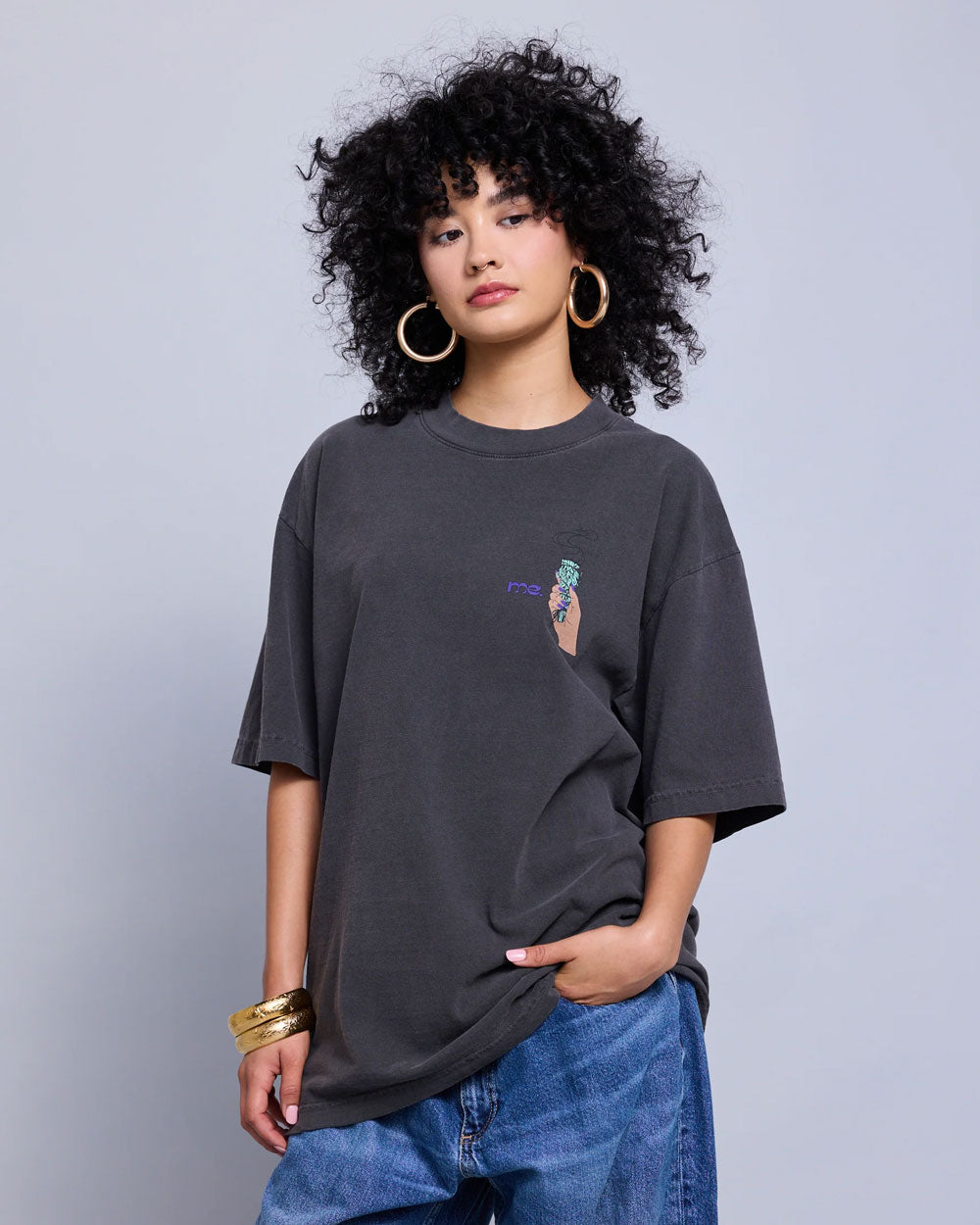 Melody Ehsani Sacred Space Tee Vintage Black MEW244KSS100