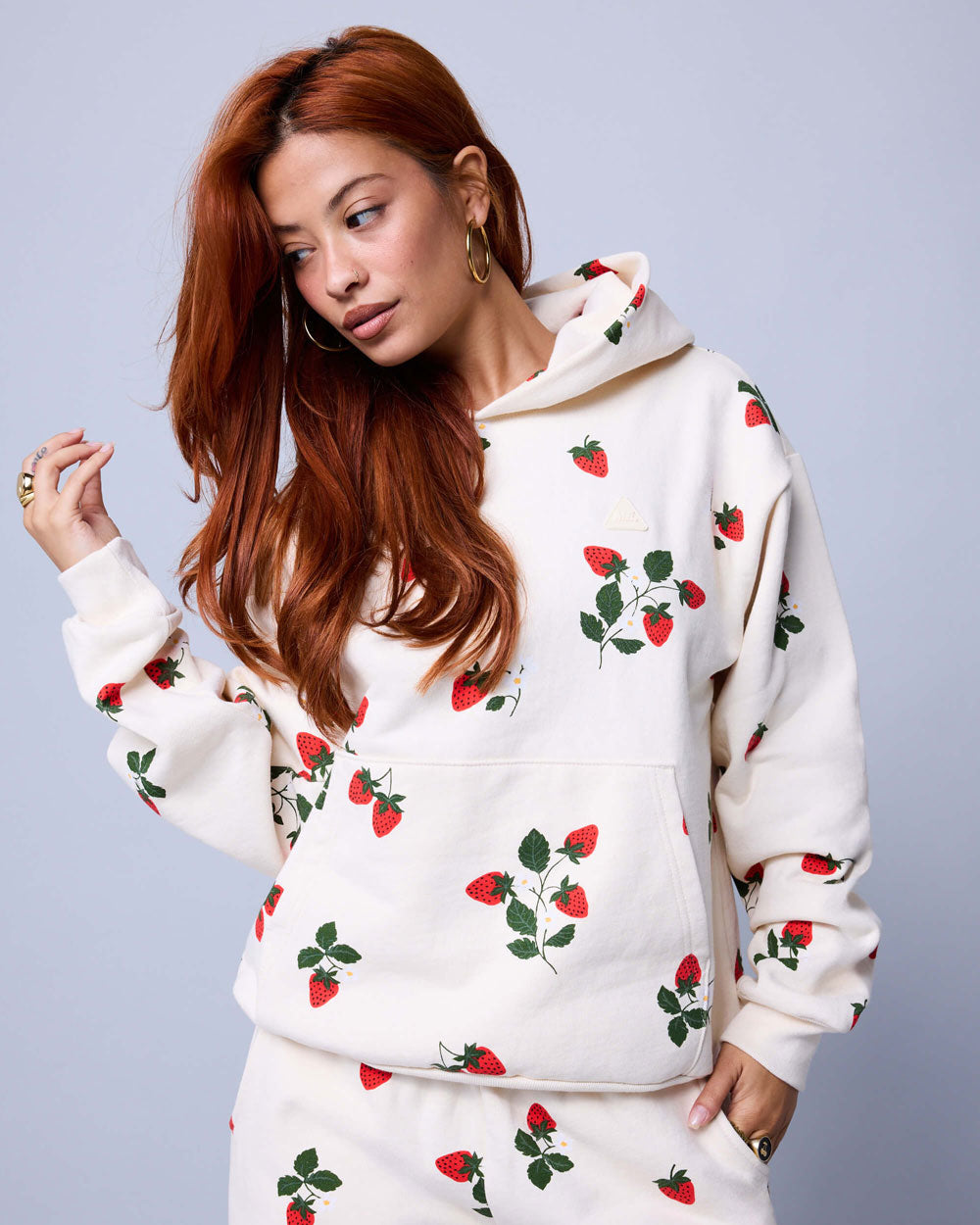 Melody Ehsani Strawberry Fields Hoodie Buttercream MEW203KH049AOP3