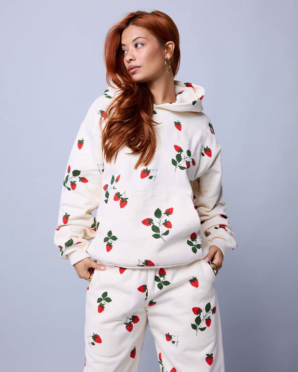 Melody Ehsani Strawberry Fields Hoodie Buttercream MEW203KH049AOP3