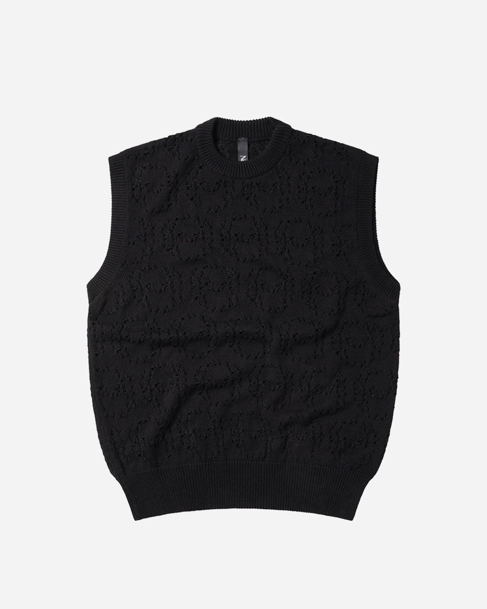 No Problemo Alien-O Lace Cotton Vest Black NP40007.03